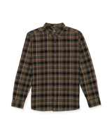 VOLCOM Caden Plaid Long Sleeve Shirt Squadron Green Men's Long Sleeve Button Up Shirts Volcom 