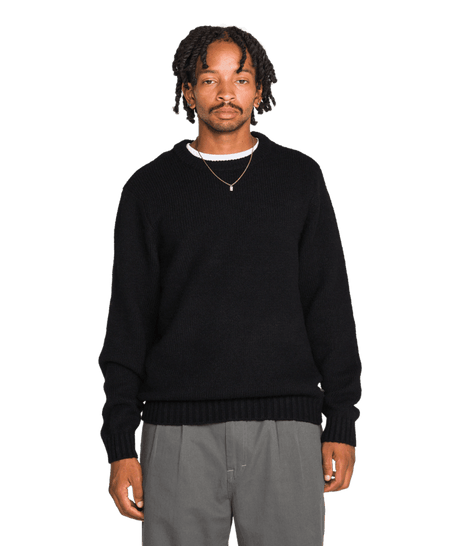VOLCOM Edmonder II Crewneck Antique Black Men's Crewnecks Volcom 