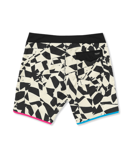 VOLCOM Lido Print Trunk Black/White Men's Boardshorts Volcom 