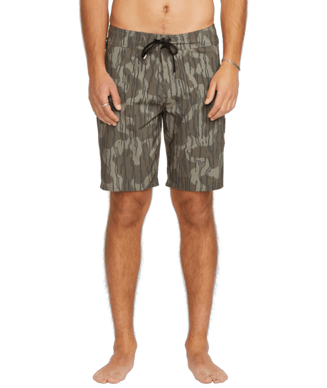 VOLCOM Lido Solid Mod 20" Boardshort Brindle Men's Boardshorts Volcom 