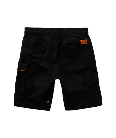 VOLCOM Workwear Caliper II Relaxed Work Short Black Men's Walkshorts Volcom 