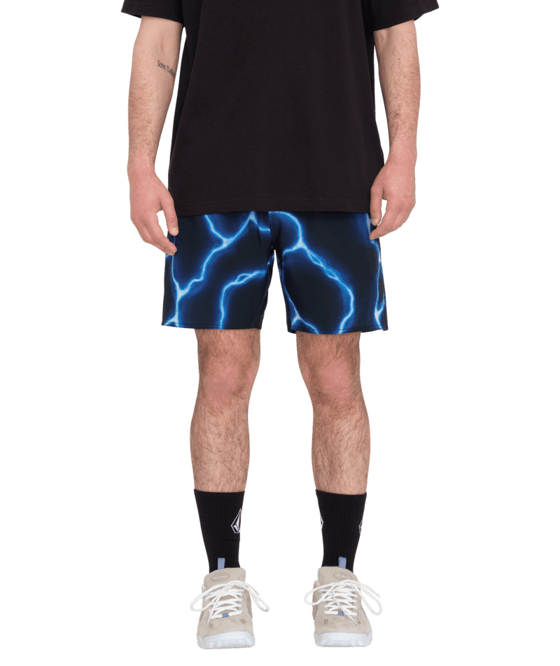 VOLCOM Featured Artist Travis Spinks Ascender Short Black Men's Walkshorts Volcom 