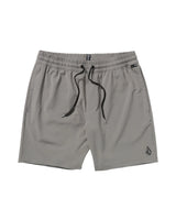 VOLCOM Nomoly Elastic Waist Shorts Pewter Men's Hybrid Shorts Volcom 