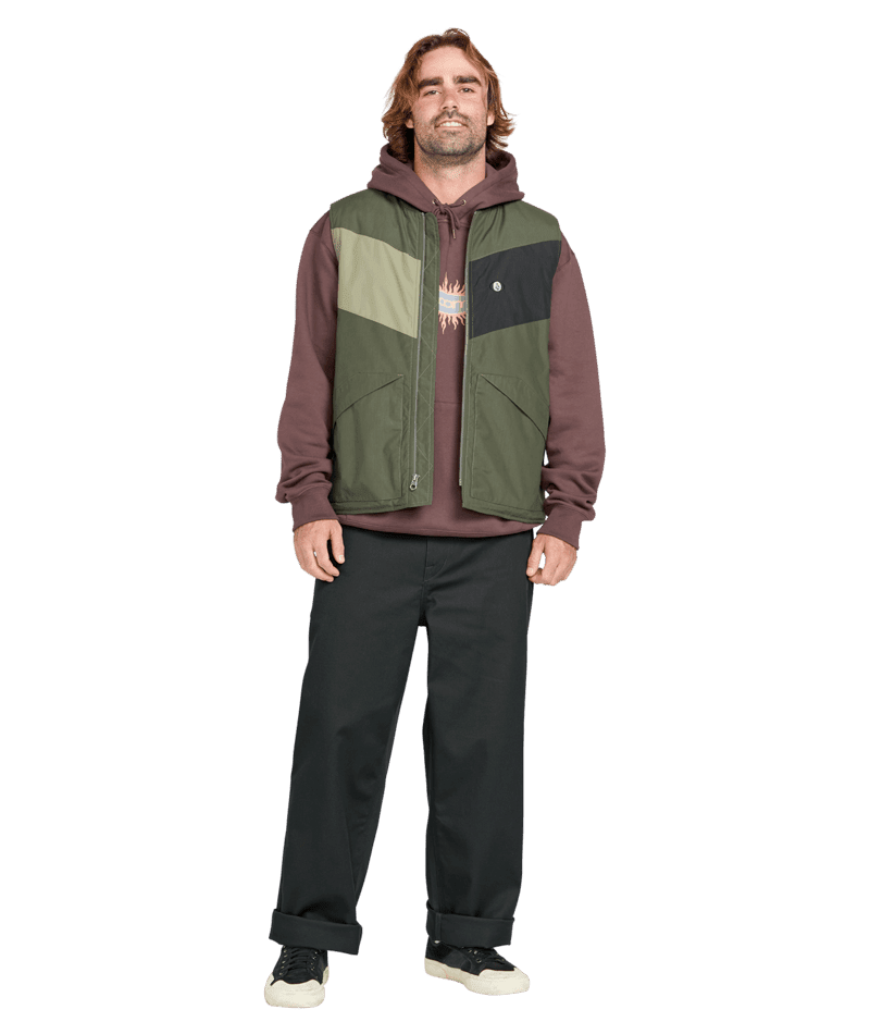 VOLCOM Billow Twill Pants Asphalt Black Men's Pants Volcom 