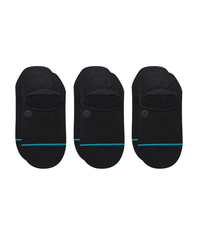 STANCE Icon No Show Socks 3 Pack Black Men's Socks Stance 