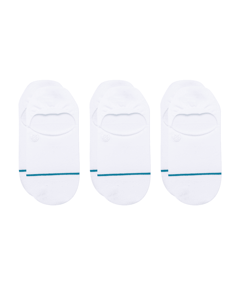 STANCE Icon No Show Socks 3 Pack White Men's Socks Stance 