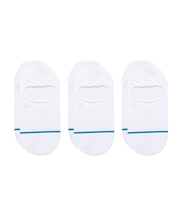 STANCE Icon No Show Socks 3 Pack White Men's Socks Stance 