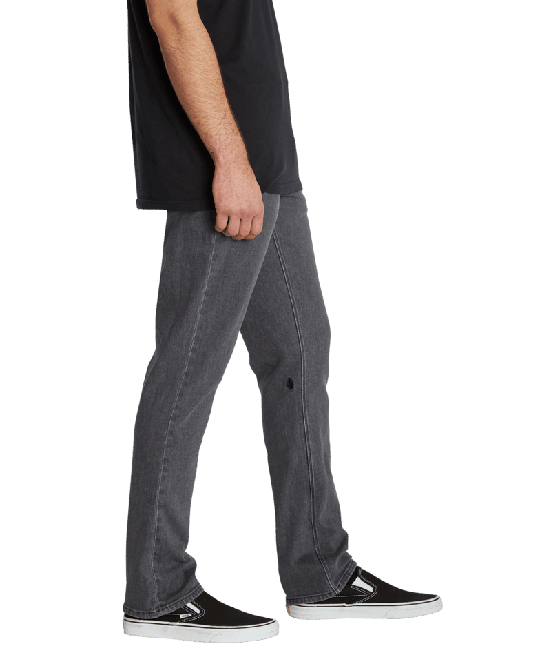 VOLCOM Vorta Slim Fit Jean Easy Enzyme Grey Men's Denim Volcom 