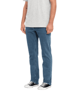 VOLCOM Solver Modern Fit Denim Washed Blue Men's Denim Volcom 