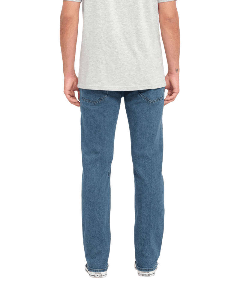 VOLCOM Solver Modern Fit Denim Washed Blue Men's Denim Volcom 