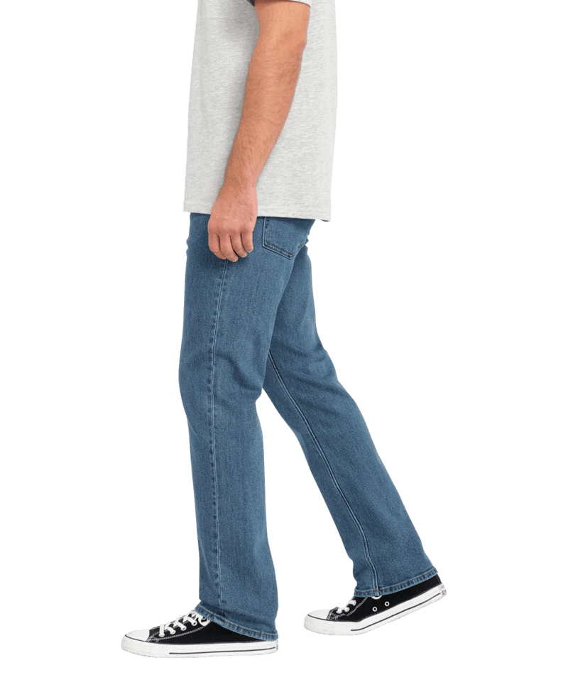 VOLCOM Solver Modern Fit Denim Washed Blue Men's Denim Volcom 