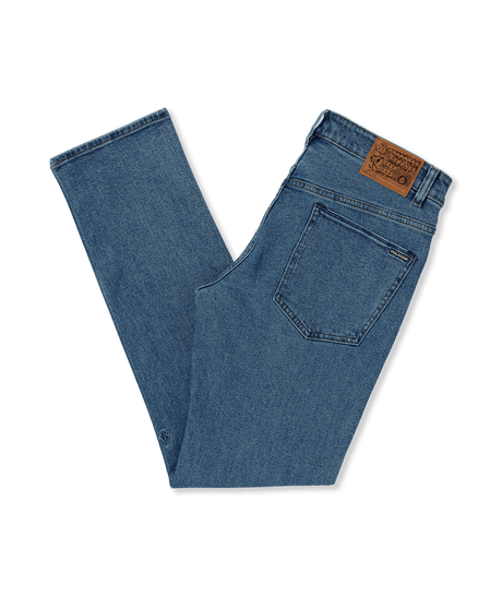 VOLCOM Solver Modern Fit Denim Washed Blue Men's Denim Volcom 