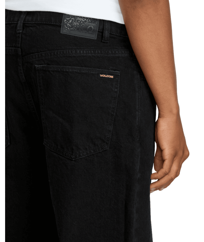VOLCOM Billow Loose Fit Jeans New Black Men's Denim Volcom 