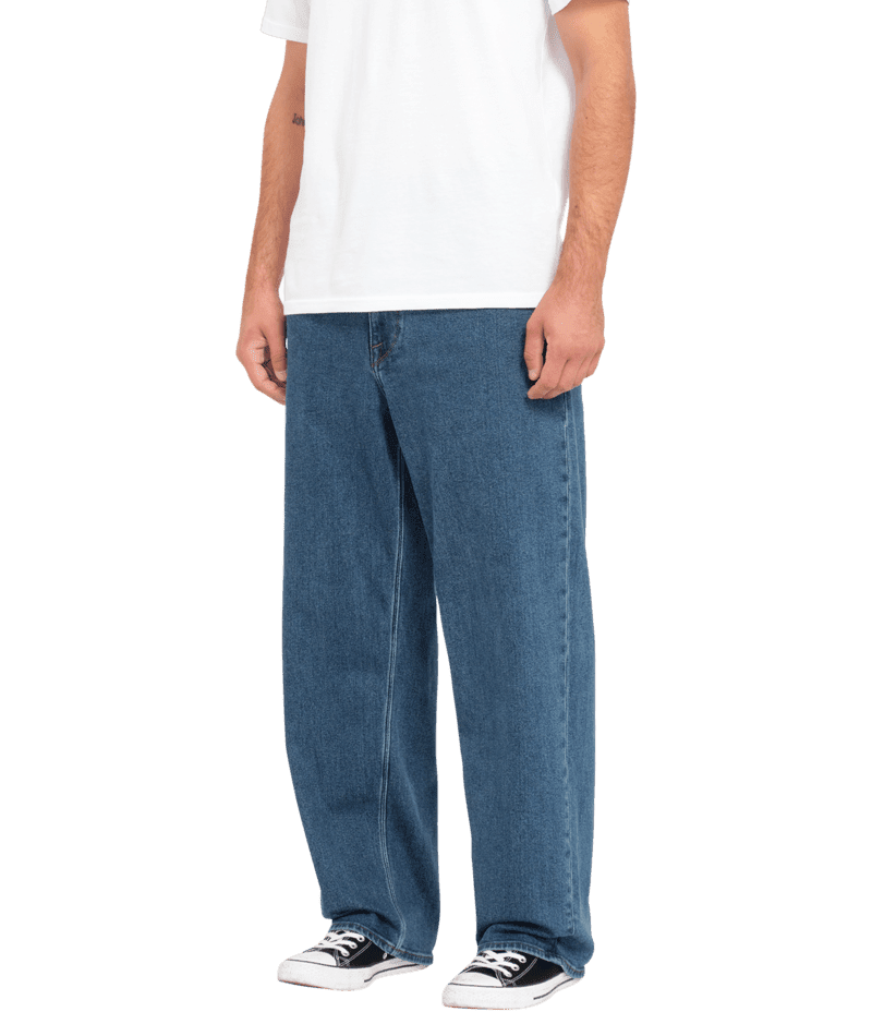 VOLCOM Billow Loose Fit Jeans Washed Blue Men's Denim Volcom 