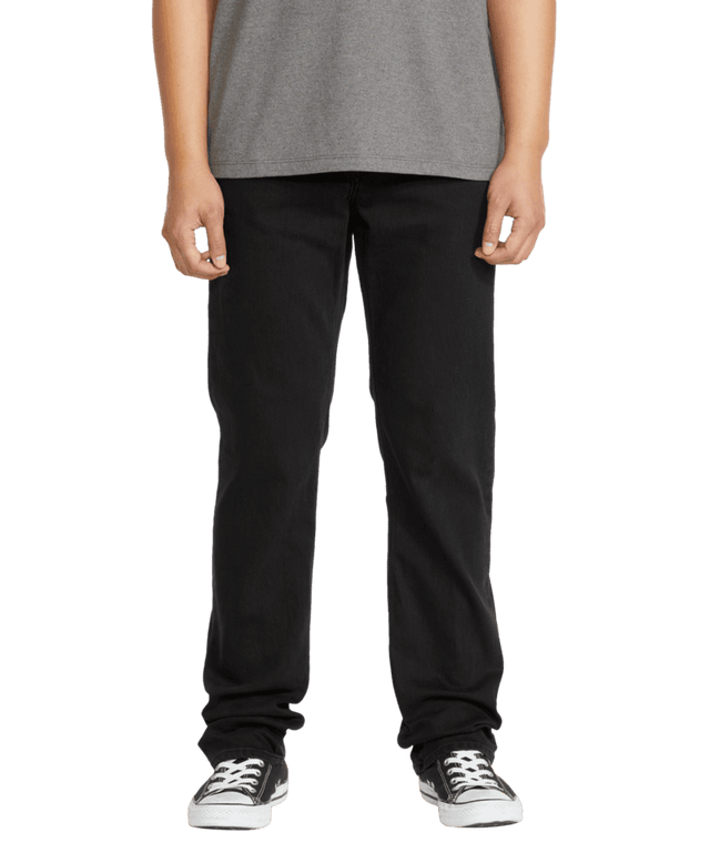 VOLCOM Solver Denim Pants Blackout Men's Denim Volcom 