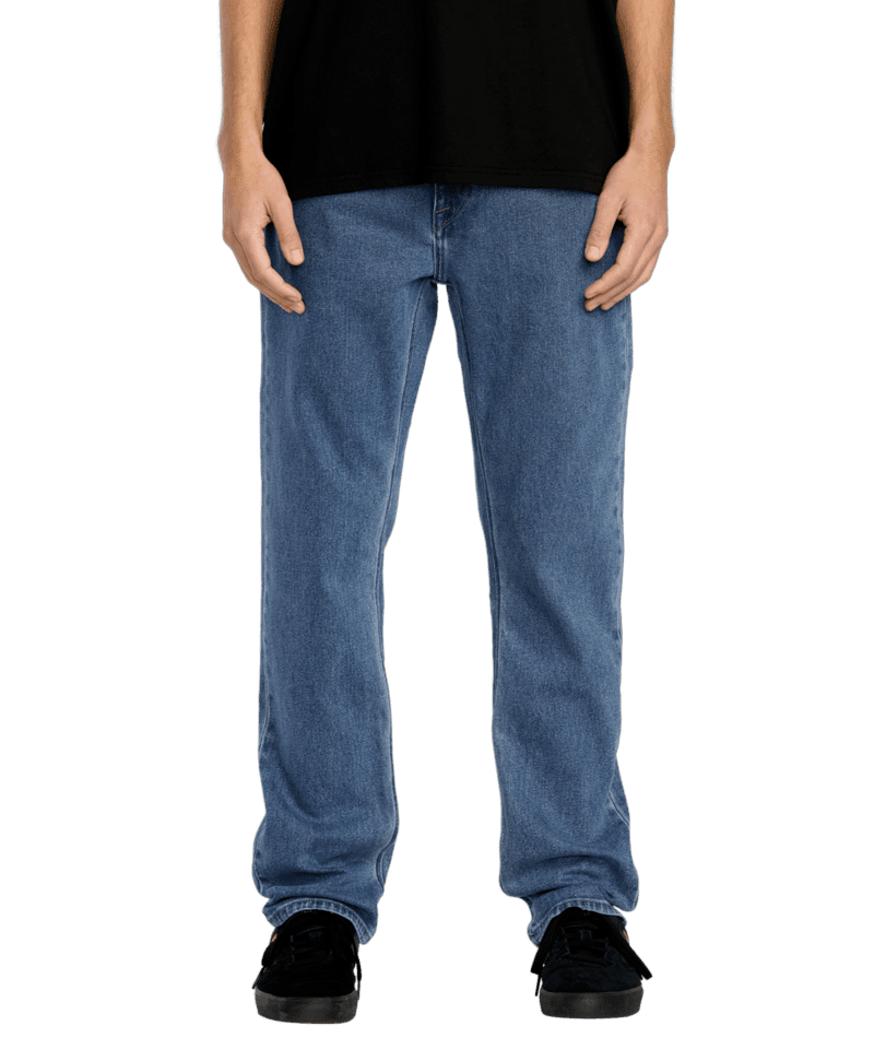 VOLCOM Solver Modern Fit Denim Deep River Blues Men's Denim Volcom 