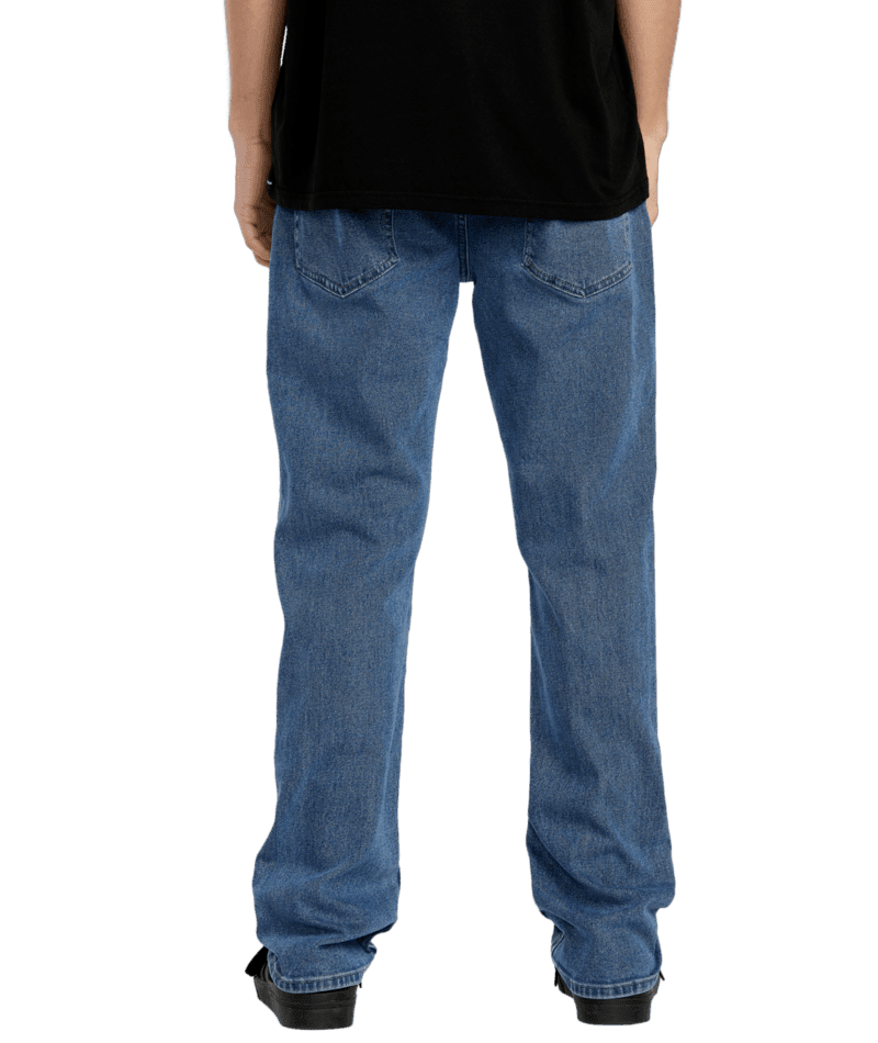 VOLCOM Solver Modern Fit Denim Deep River Blues Men's Denim Volcom 