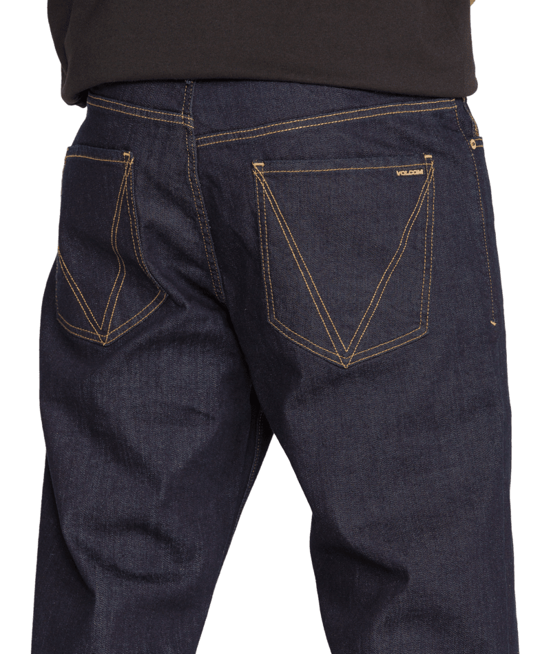 VOLCOM Pipe Dream Denim Pants Rinse Men's Denim Volcom 