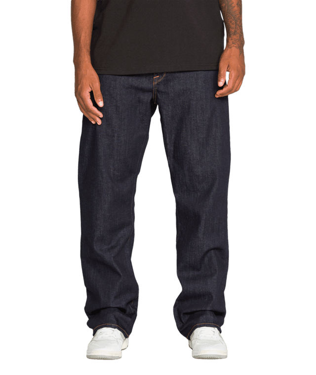VOLCOM Pipe Dream Denim Pants Rinse Men's Denim Volcom 