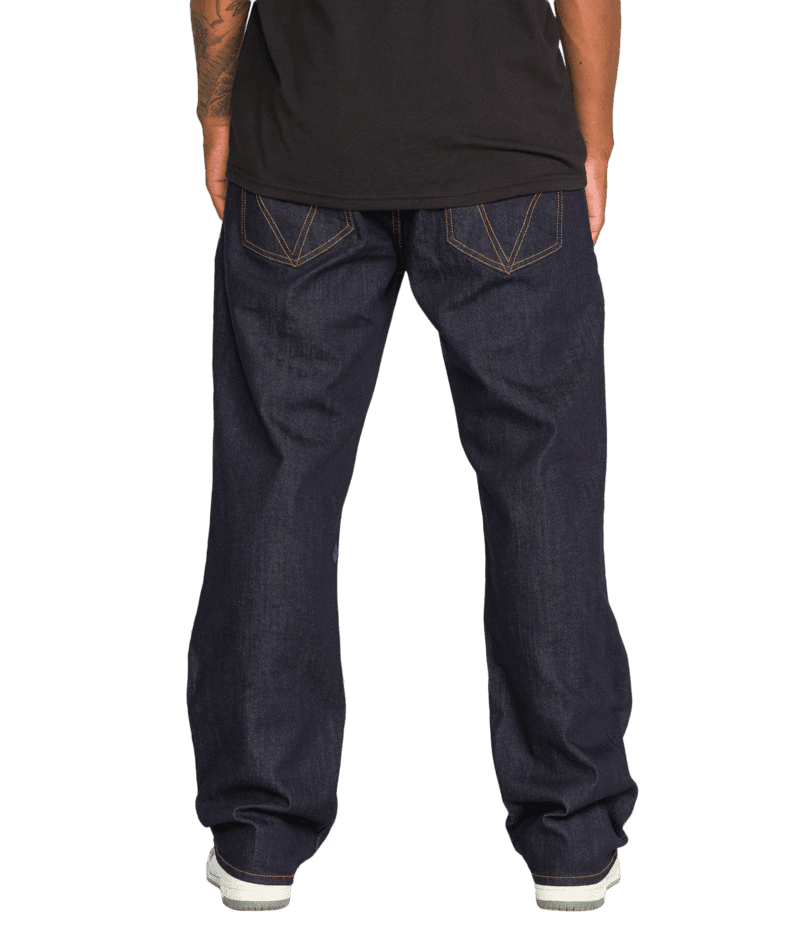 VOLCOM Pipe Dream Denim Pants Rinse Men's Denim Volcom 