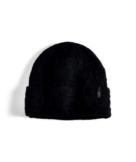 AUTUMN Wool Checker Knit Beanie Black Men's Beanies Autumn 