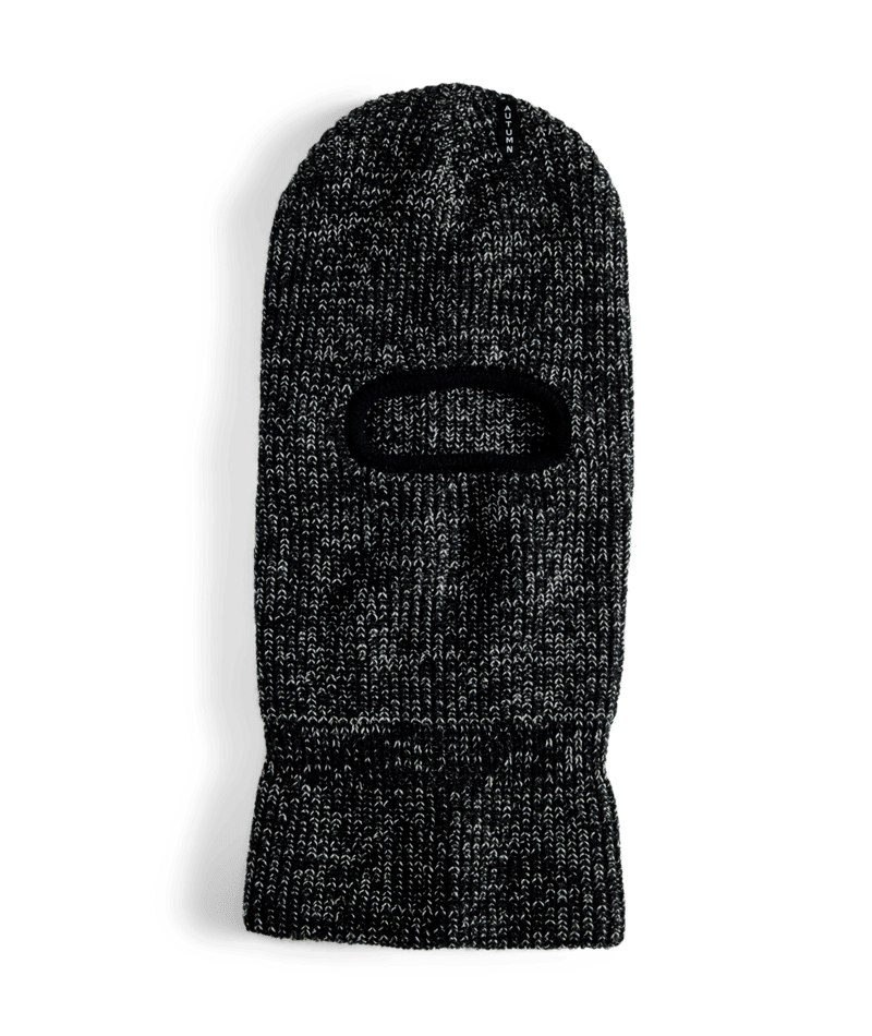AUTUMN Marl Balaclava Black Winter Face Masks Autumn 