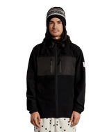 AUTUMN Hooded Fleece Sweater Black Men's Zip Hoodies Autumn 
