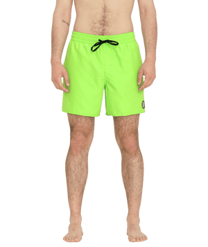 VOLCOM Lido Solid Trunks Electric Green Men's Boardshorts Volcom 