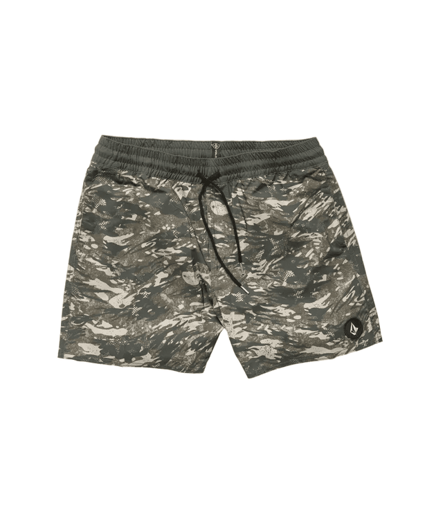 VOLCOM Lido Print Trunk Boardshorts Camouflage Men's Boardshorts Volcom 