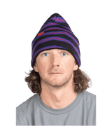 CORDUROY Ripped Stripe Beanie Black Men's Beanies Corduroy 