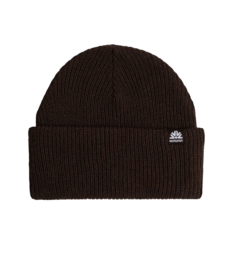 AUTUMN Simple Solid Beanie Brown Men's Beanies Autumn 