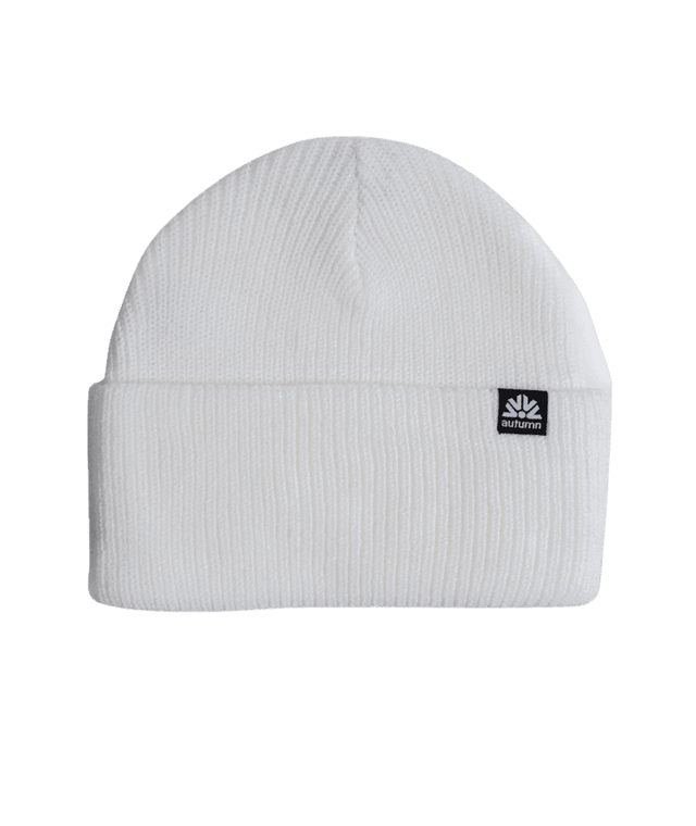 AUTUMN Simple Solid Beanie White Men's Beanies Autumn 