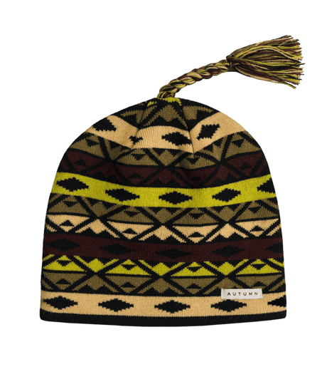 AUTUMN Piste Tassle Beanie Black Men's Beanies Autumn 