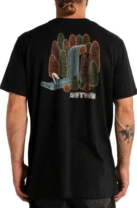 AUTUMN Soy Foliage T-Shirt Black Men's Long Sleeve T-Shirts Autumn 