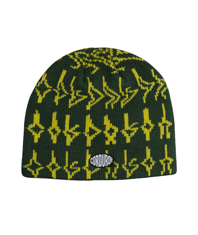 CORDUROY Tracers Skully Beanie Emerald Men's Beanies Corduroy 