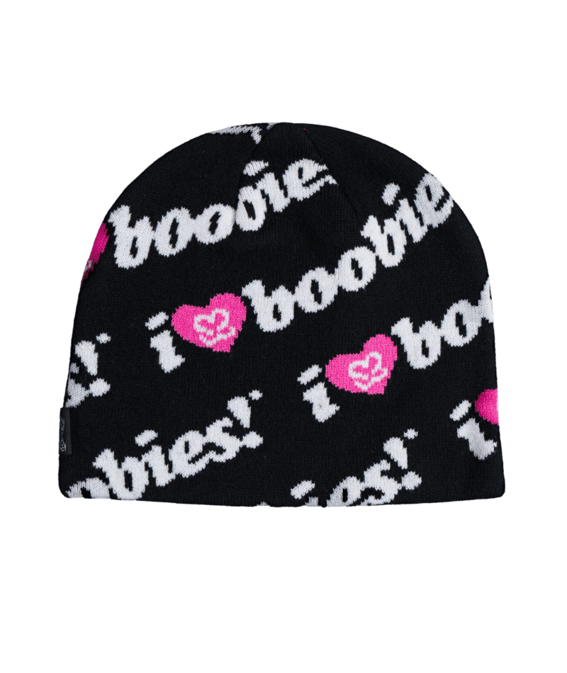 CORDUROY Keep A Breast Skully Beanie Black Men's Beanies Corduroy 