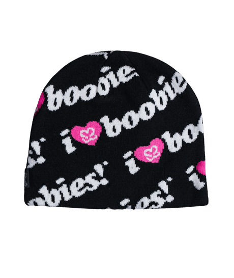 CORDUROY Keep A Breast Skully Beanie Black Men's Beanies Corduroy 