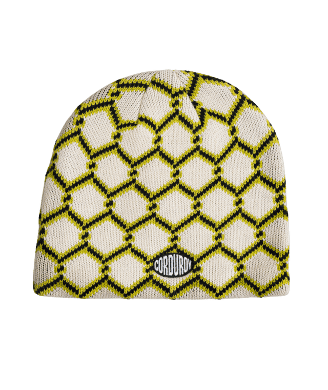 CORDUROY Keep Out Skully Beanie Eggshell Men's Beanies Corduroy 