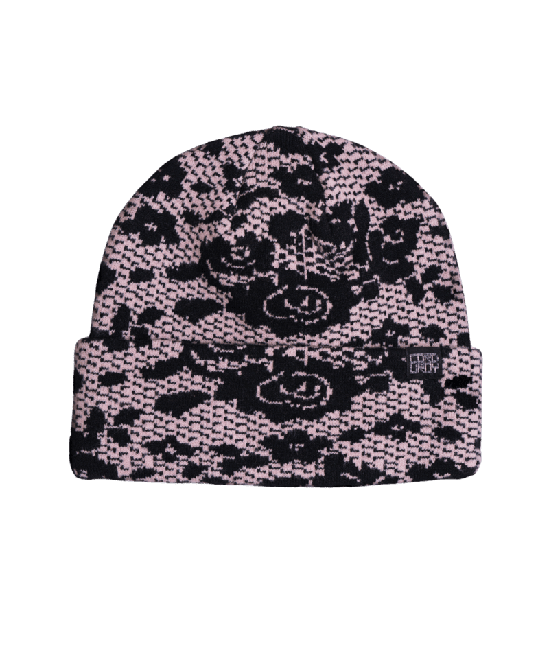 CORDUROY Lace Beanie Pink Men's Beanies Corduroy 