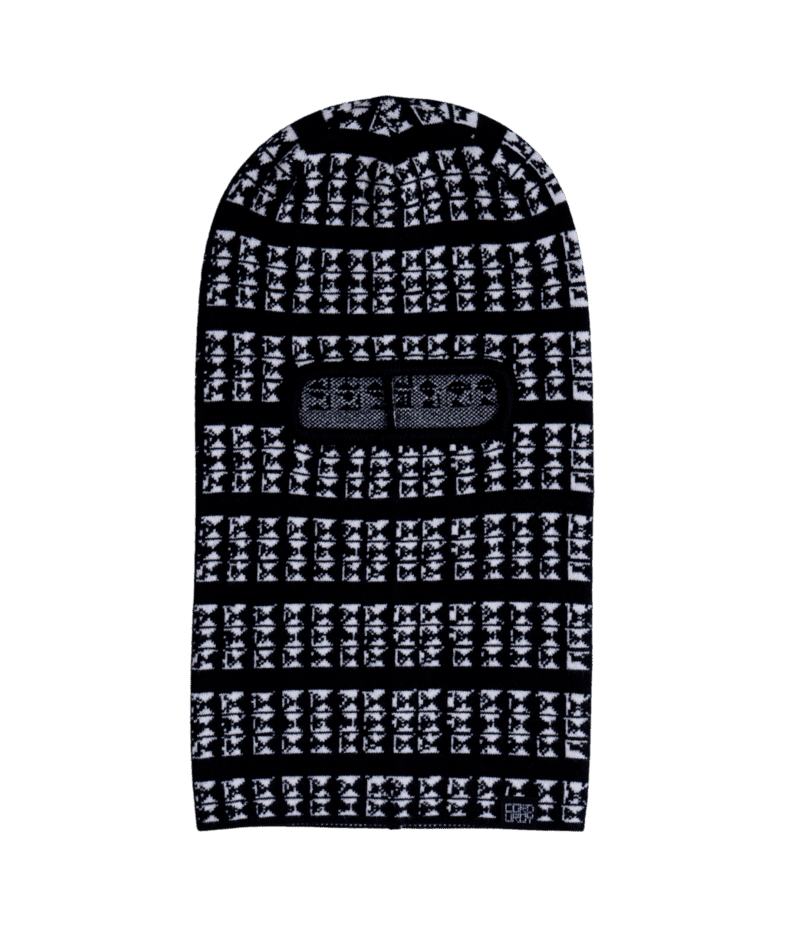 CORDUROY Studs Mask Black Winter Face Masks Corduroy 