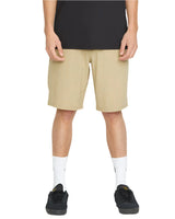 VOLCOM Frickin Cross Shred Static Hybrid Shorts Dark Khaki Men's Hybrid Shorts Volcom 