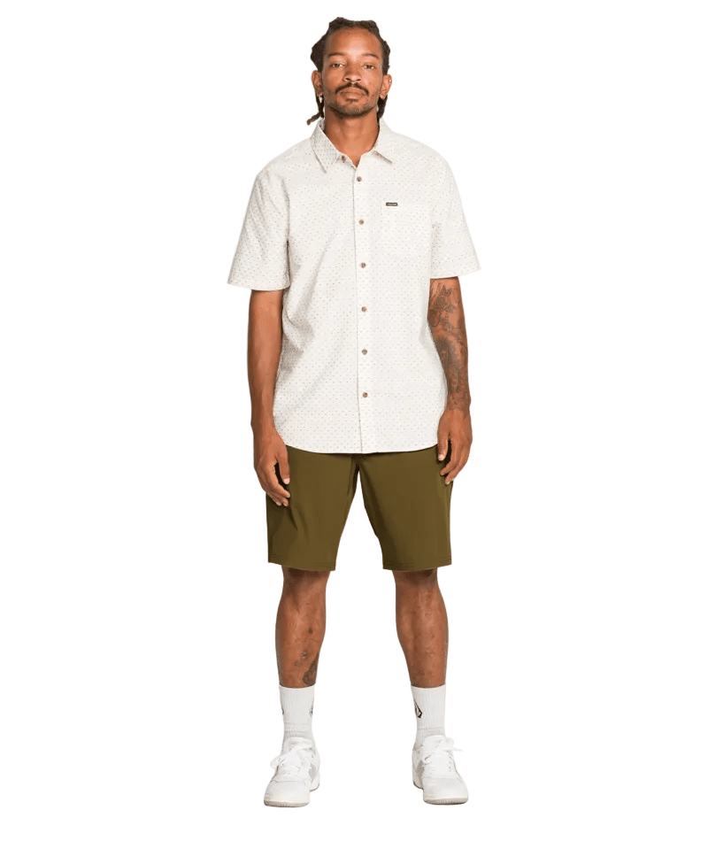VOLCOM Frickin Cross Shred Hybrid Shorts Sage Leaf Men's Hybrid Shorts Volcom 