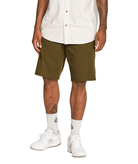 VOLCOM Frickin Cross Shred Hybrid Shorts Sage Leaf Men's Hybrid Shorts Volcom 