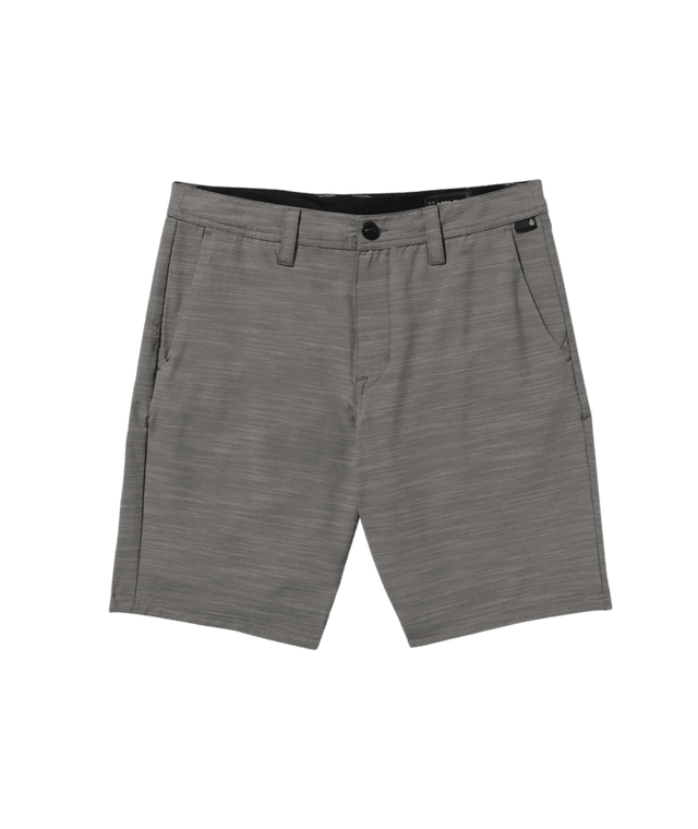 VOLCOM Slub Frickin Cross Shred Hybrid Shorts Pewter Men's Hybrid Shorts Volcom 