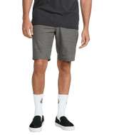 VOLCOM Slub Frickin Cross Shred Hybrid Shorts Pewter Men's Hybrid Shorts Volcom 