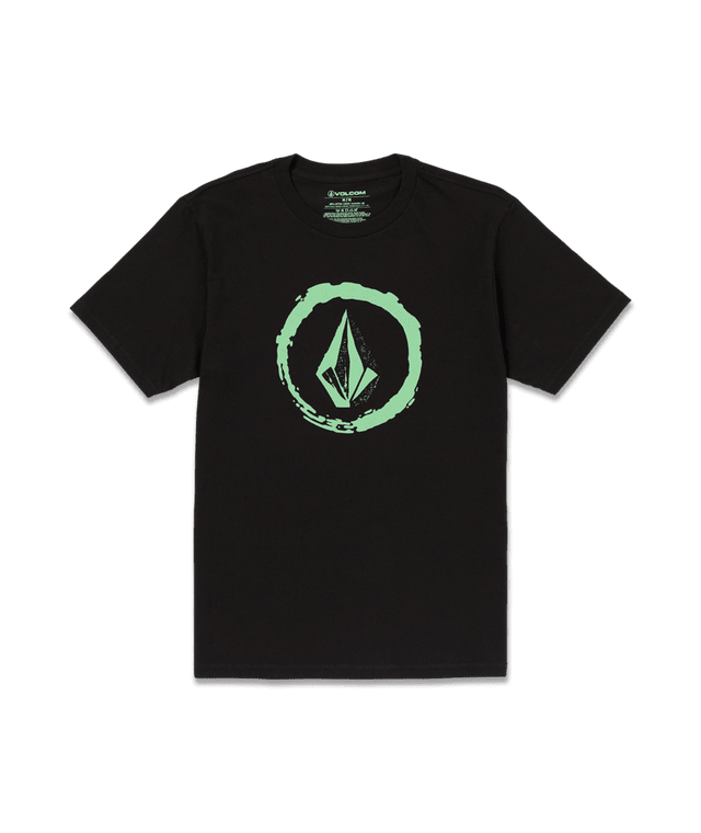 VOLCOM Circle Stone T-Shirt Black Men's Short Sleeve T-Shirts Volcom 
