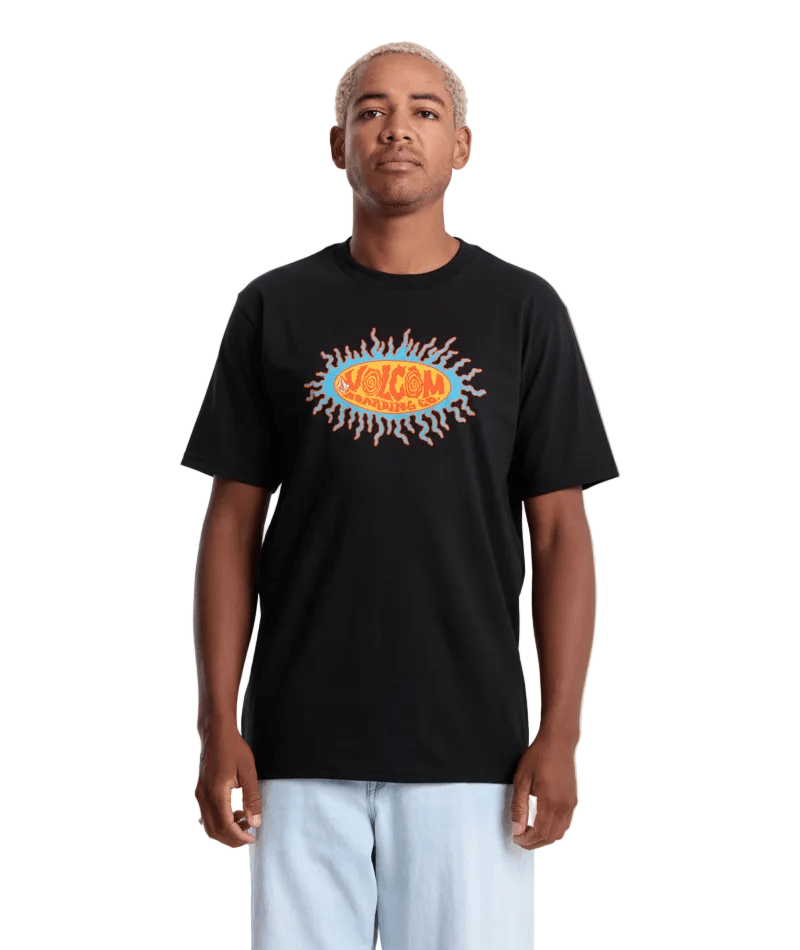 VOLCOM Live Wire T-Shirt Black Men's Short Sleeve T-Shirts Volcom 
