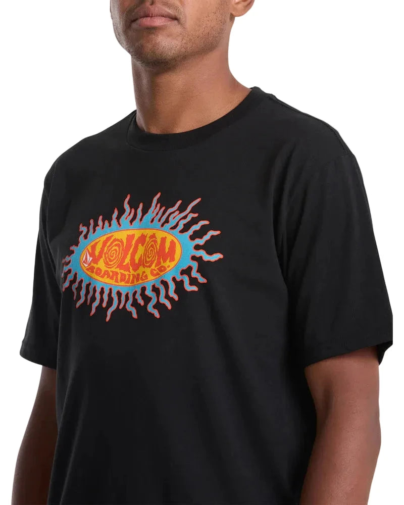 VOLCOM Live Wire T-Shirt Black Men's Short Sleeve T-Shirts Volcom 