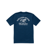 VOLCOM Crosscut Workwear T-Shirt Dust Bowl Indigo Men's Short Sleeve T-Shirts Volcom 