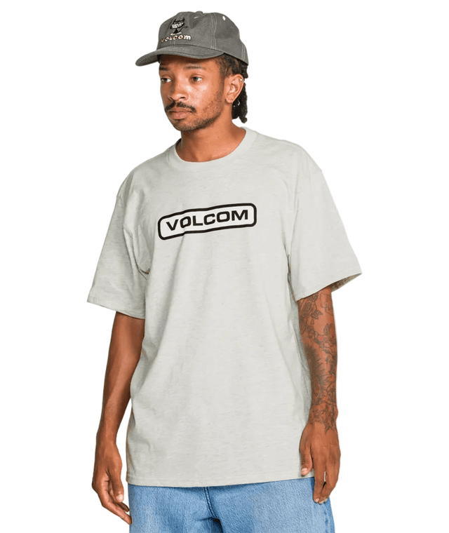 VOLCOM Eurobox T-Shirt Stone Heather Men's Short Sleeve T-Shirts Volcom 